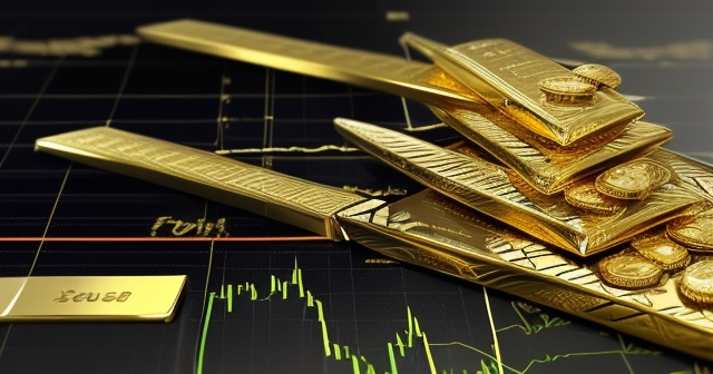 กราฟดิจิทัลแสดงการเปลี่ยนแปลงราคาของ XAUUSD