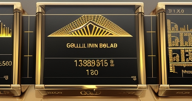 สัญลักษณ์ของเงินเฟ้อเพิ่มขึ้นบนพื้นหลังทองคำ