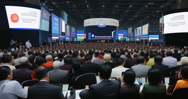 ภาพการประชุมและการพูดคุยกันของนักลงทุนและผู้เชี่ยวชาญ