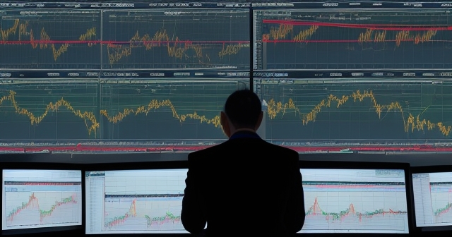 นักเทรดกำลังวิเคราะห์กราฟราคาในตลาด Forex