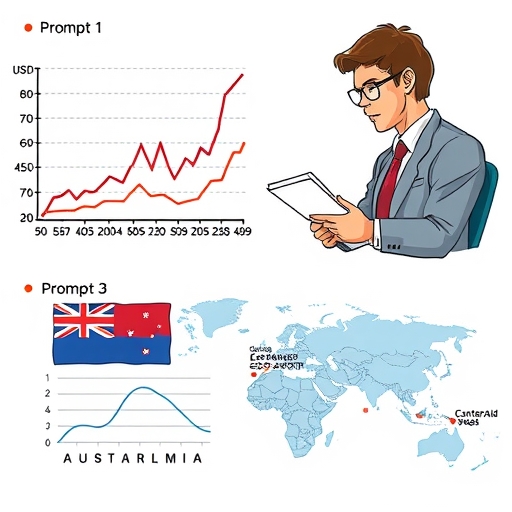 แผนภูมิแสดงแนวโน้มอัตราแลกเปลี่ยน USD AUD