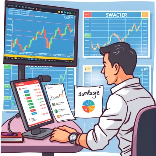 นักเทรดกำลังวิเคราะห์พลศาสตร์ตลาด Forex
