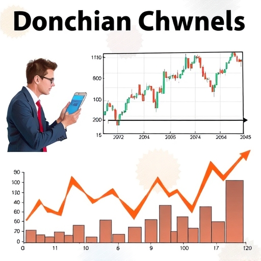 นักเทรดกำลังวิเคราะห์แนวโน้มราคาโดยใช้ Donchian Channels