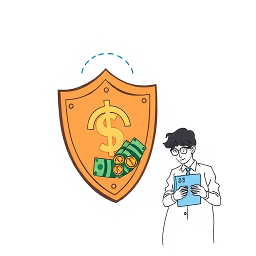 กระเป๋าเปิดที่เต็มไปด้วยเงินสดและเหรียญ