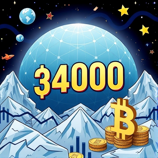 บิทคอยน์ลดต่ำลงใกล้ 34,000 ดอลลาร์สหรัฐฯ