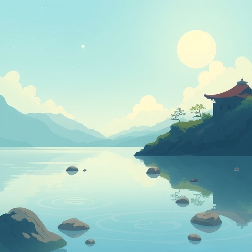 一幅流動感十足的插畫，代表數據與資訊的整合。
