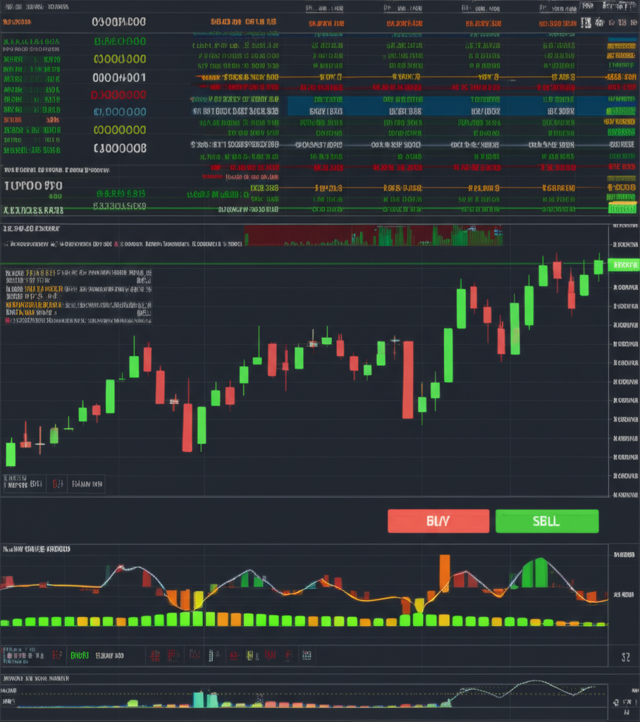 illustration of a forex trading platform