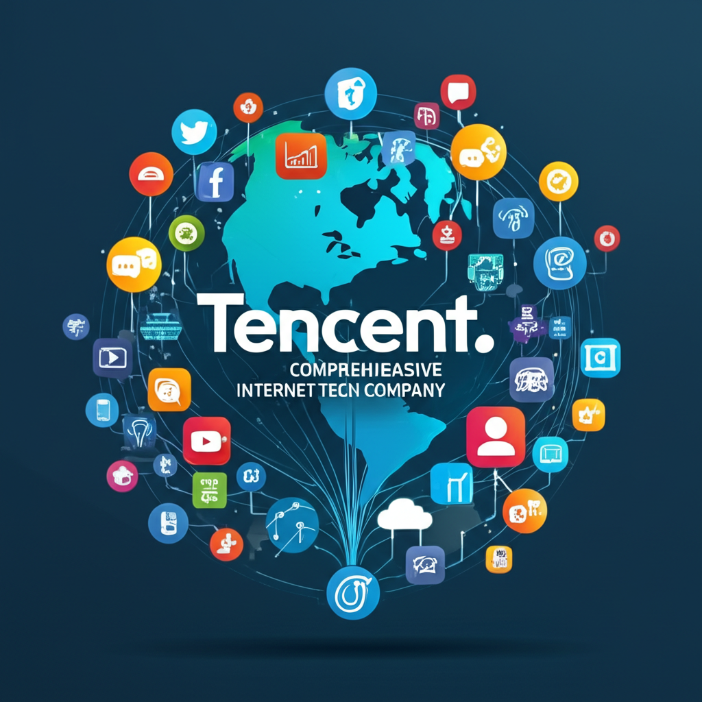 illustration Tencent comprehensive internet tech company diverse business strategy global consumer business needs