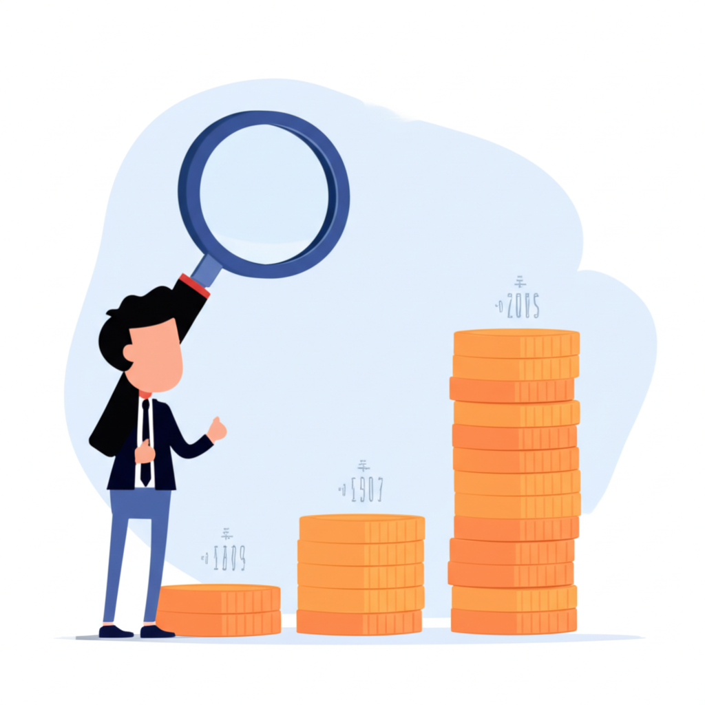 Thai investor examining fees impact on investment returns